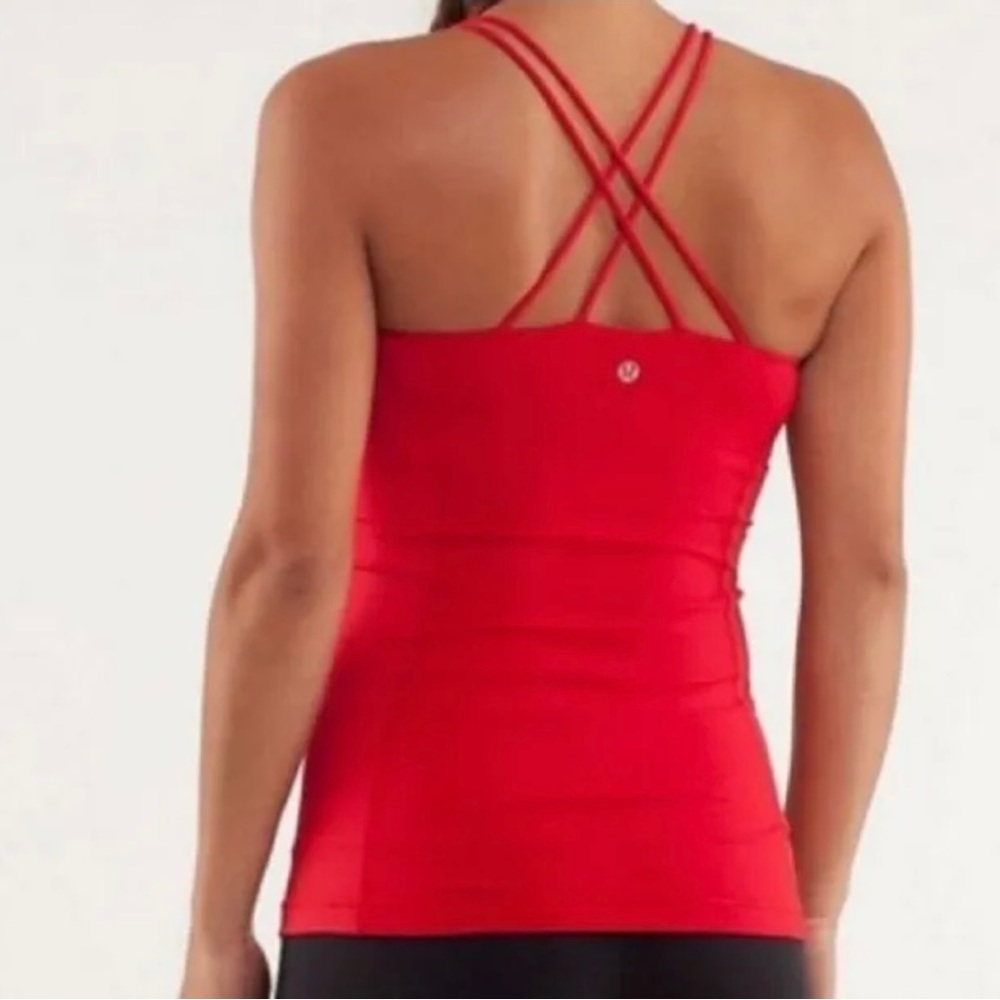 Lululemon Red Strappy Tank Top Size 6